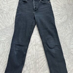 Denim Forum the Arlo High Rise Straight 28L Women Jeans - Black Size 25